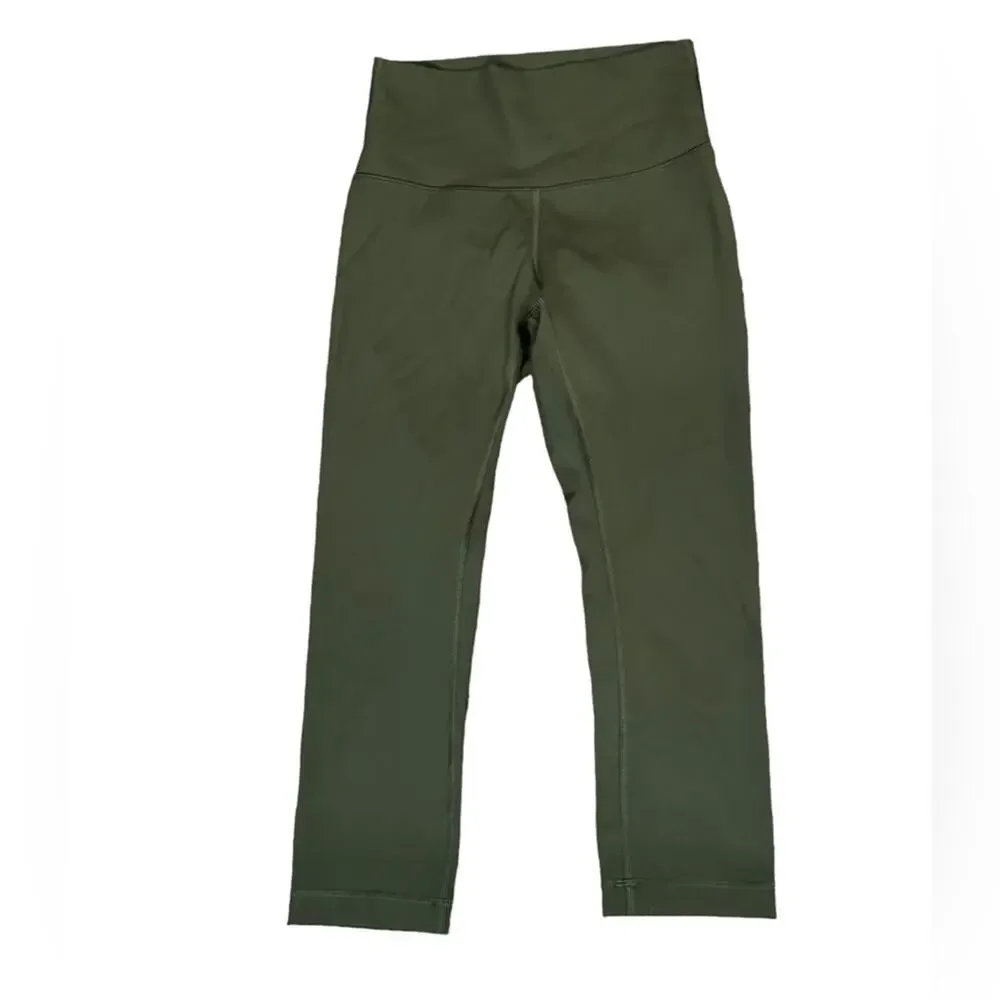 Lululemon Womens Size 4 Capri Leggings in Olive Green